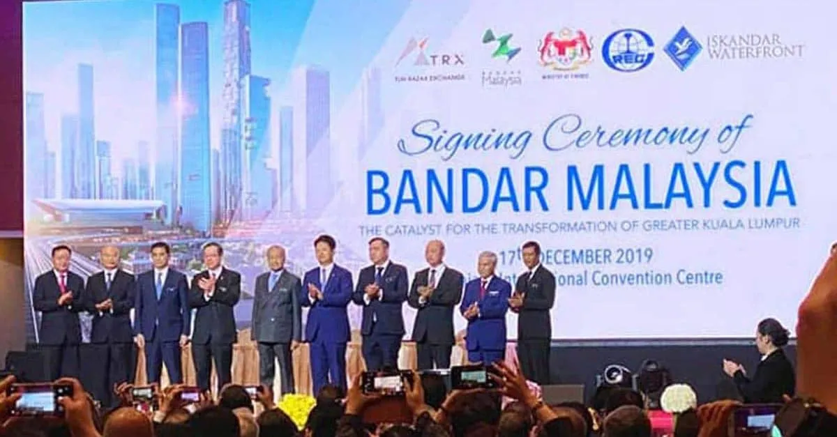 Signing Ceremony of Bandar Malaysia Project