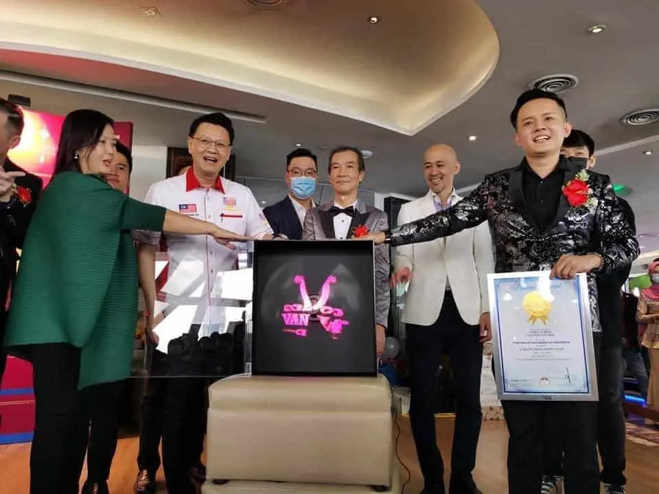 Vanilla Crepe team celebrating the Malaysia Book of Records achievement