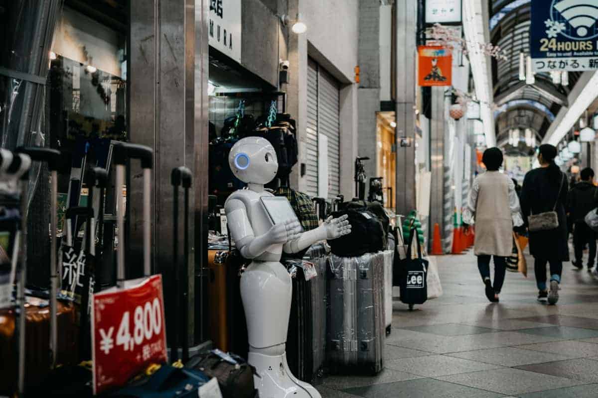 Robots with AI mimicking human behavior