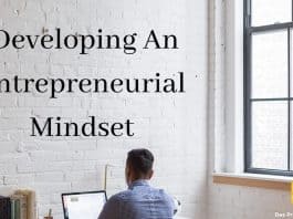 Developing an entrepreneurial mindset