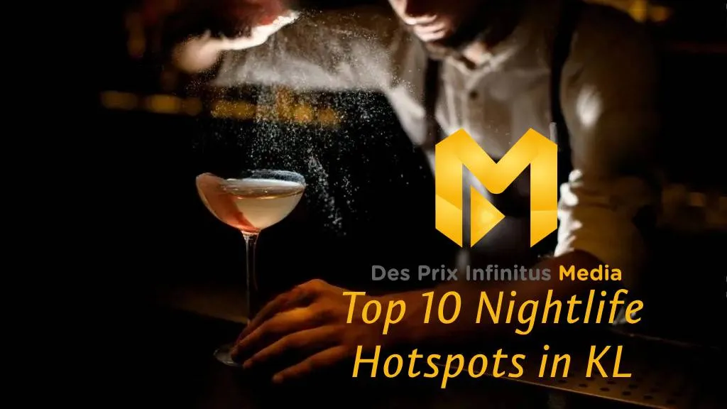 A bartender brewing up a cocktail with the Des Prix Infinitus Logo and the title of the article.