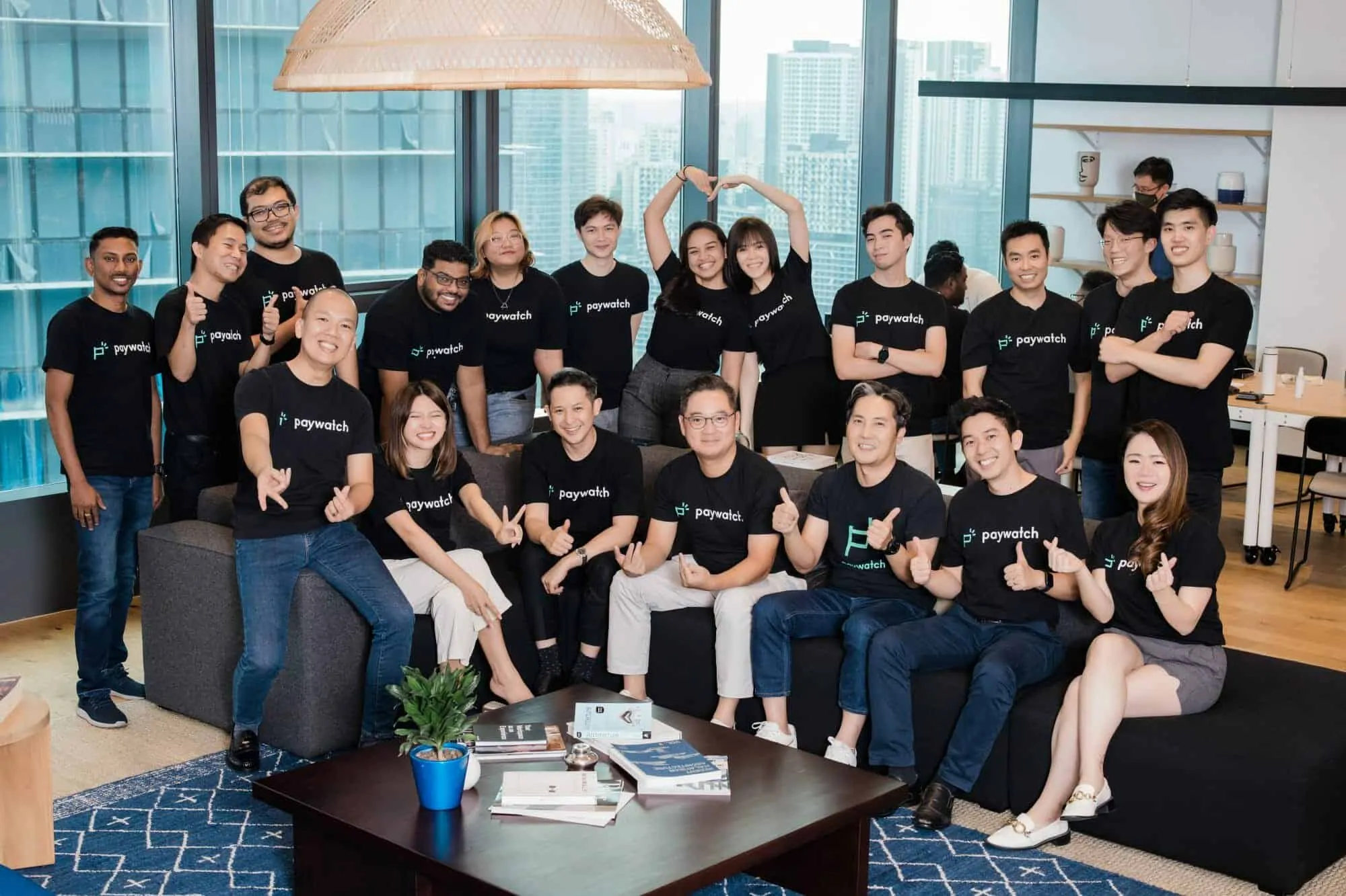 A team picture of Paywatch including the founders.