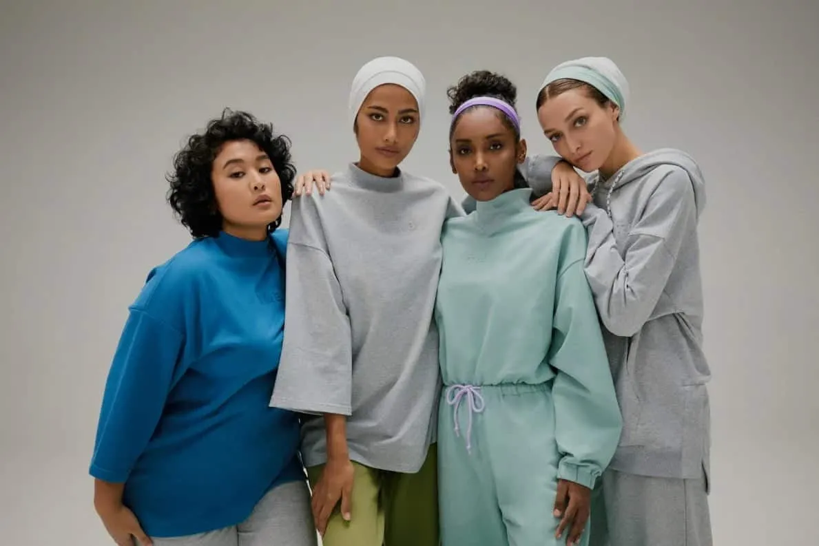 Four models posing for The Modern Brand photoshoot