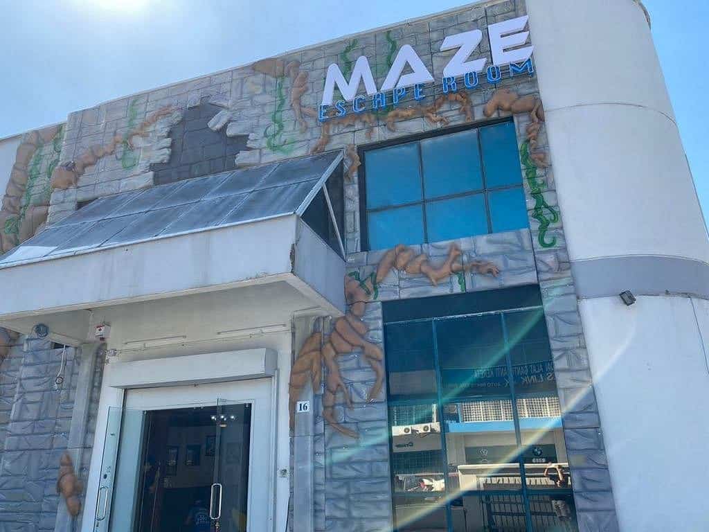 The exterior of MAZE Escape Room 