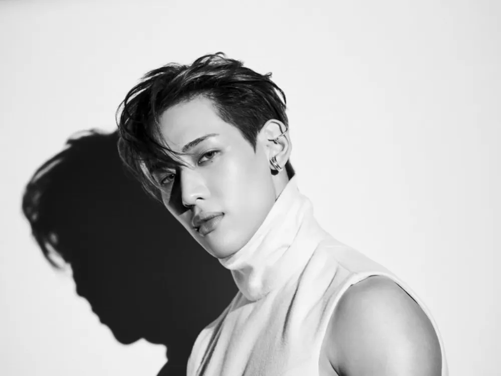 BamBam posing for a photoshoot to promote his latest solo album