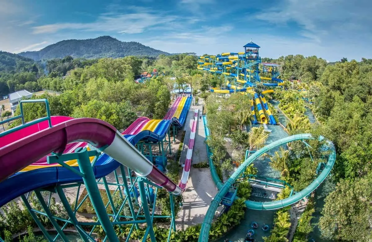 Some of the world's longest slides at Escape Penang