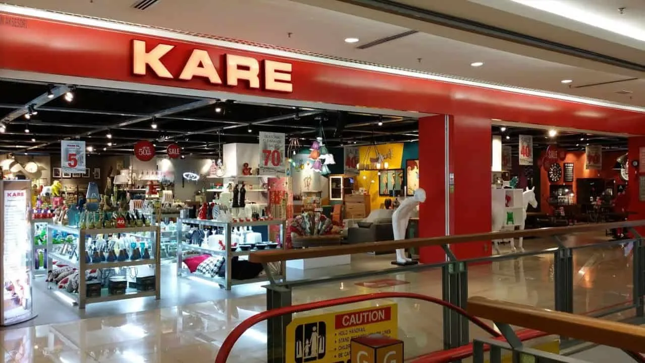 The entrance of KARE Malaysia at One Utama