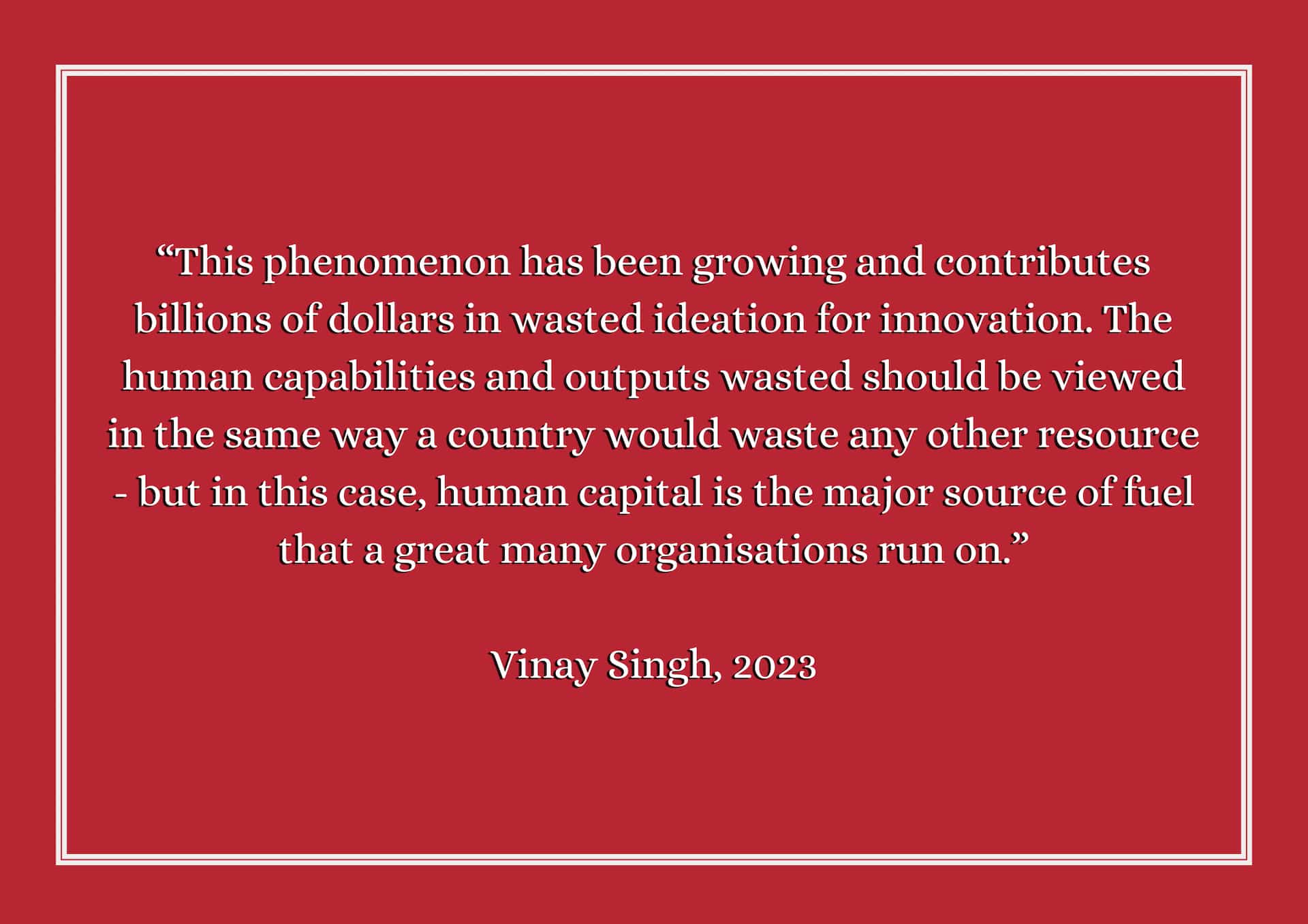 Vinay Singh's Quote (2023)