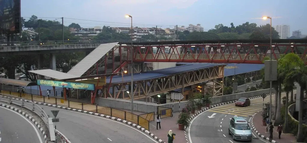 Mid Valley station Rawang Seremban Line exterior Kuala Lumpur