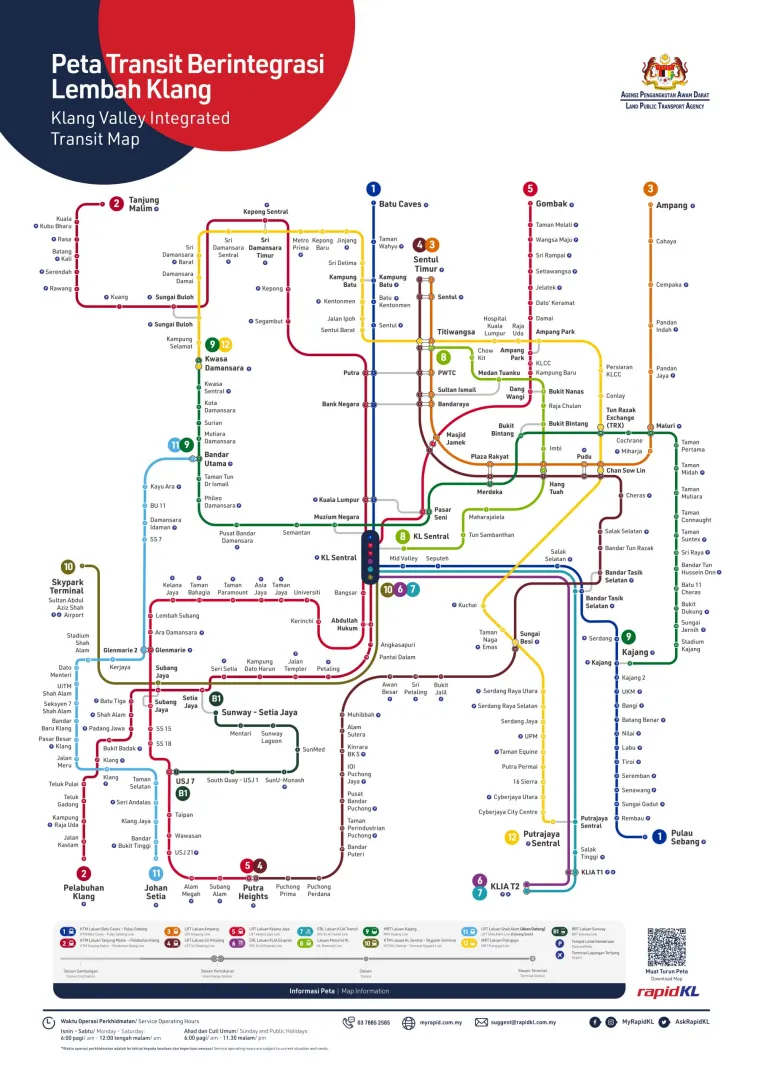 Klang Valley Integrated Transit Map