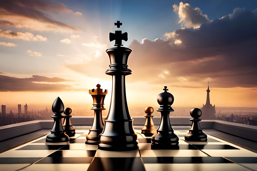 Chess Board With King City Background 849761 19742