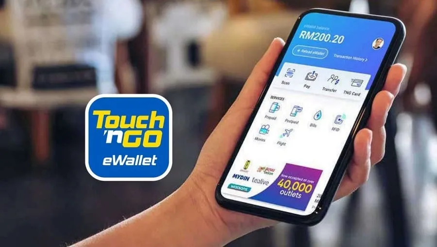Touch N Go E wallet and app.