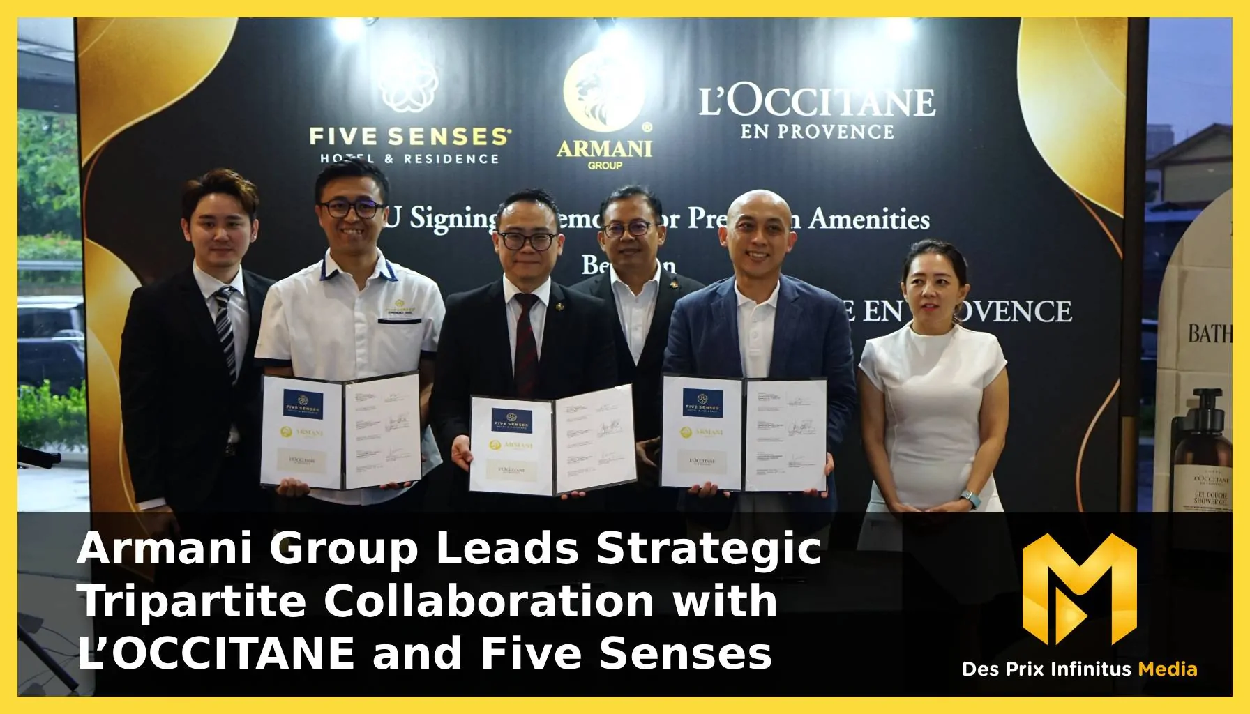 Armani group leads strategic tripartite collaboration with loccitane and five senses featured img