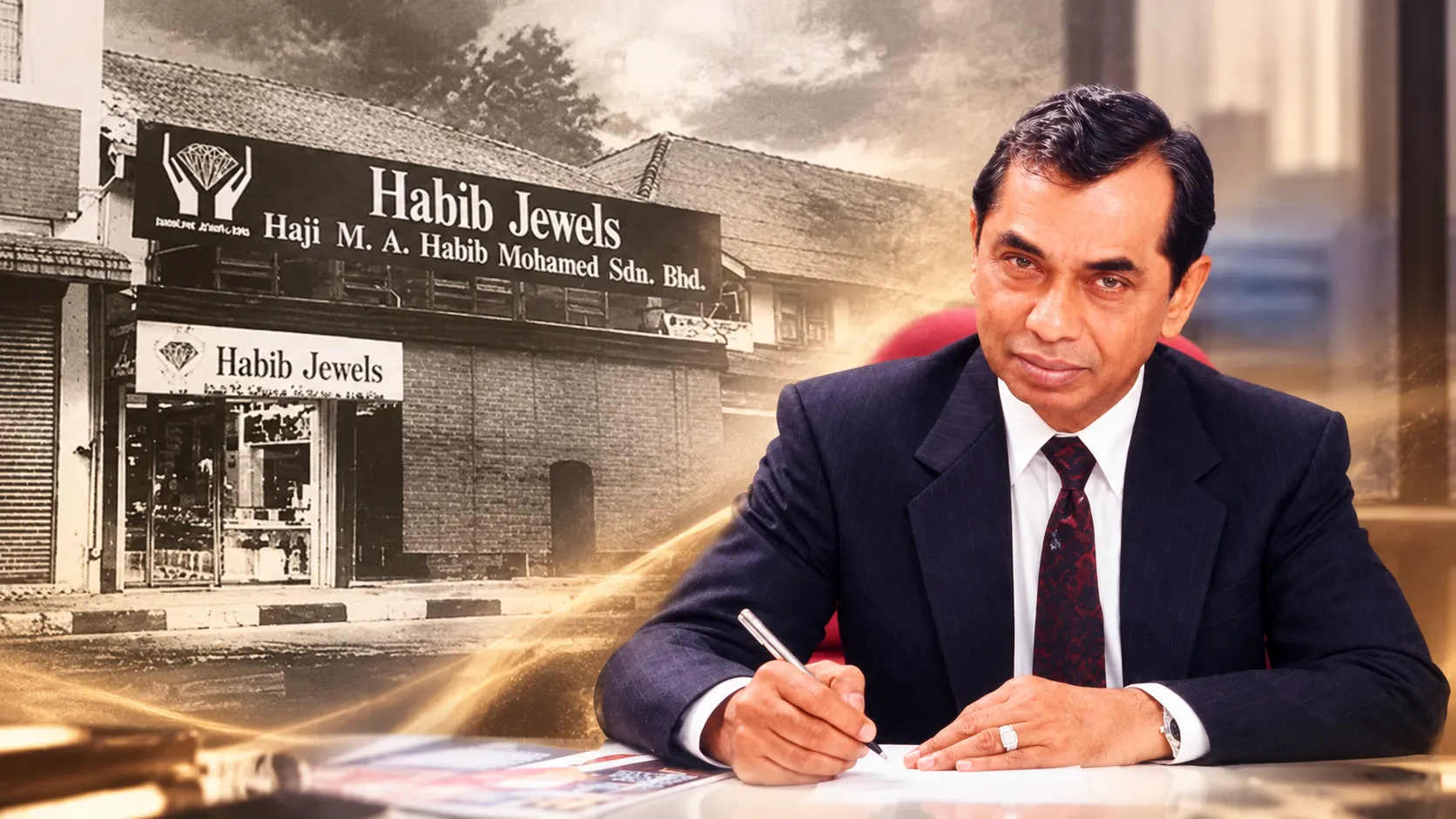 The original shop established in 1958 and Datuk Haji Habib Mohamed Abdul Latif